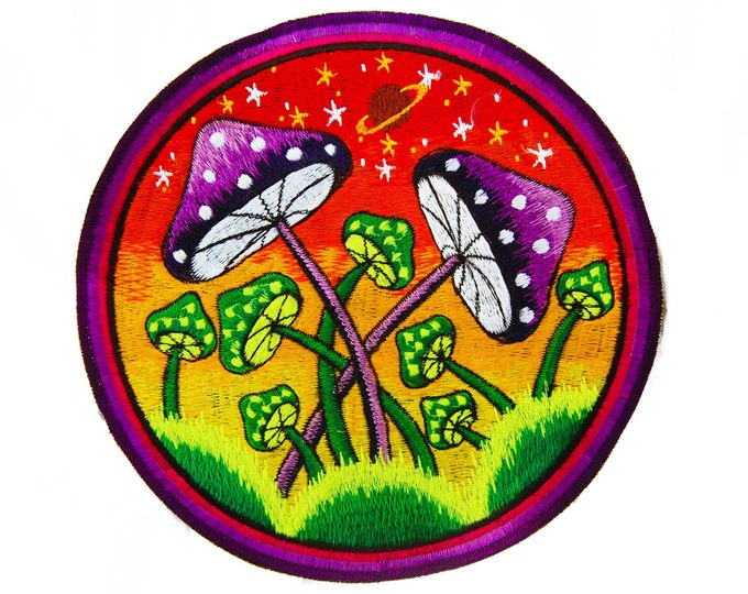 Mushroom Planet Patch Psychedelic Psilocybin Shroom