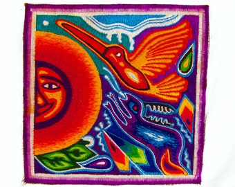 Huichol Colibri Sun Artwork