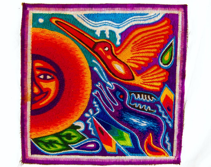 Huichol Colibri Sun Artwork