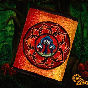 Magic Mushroom moneypocket psychedelic wallet goa trance billfold image 1