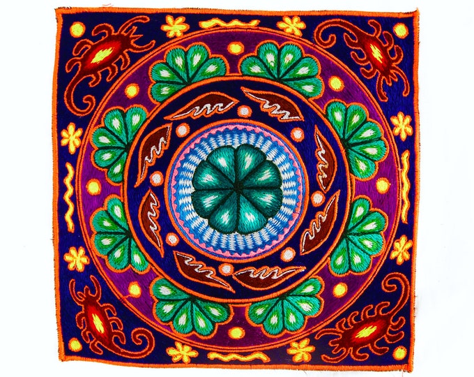 Hikuri Peyote Mandala Huichol Artwork