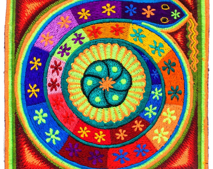 Huichol Snake Peyote Art Mandala
