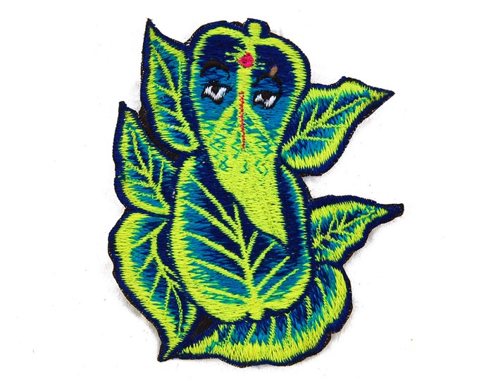 blue ganesha patch small size