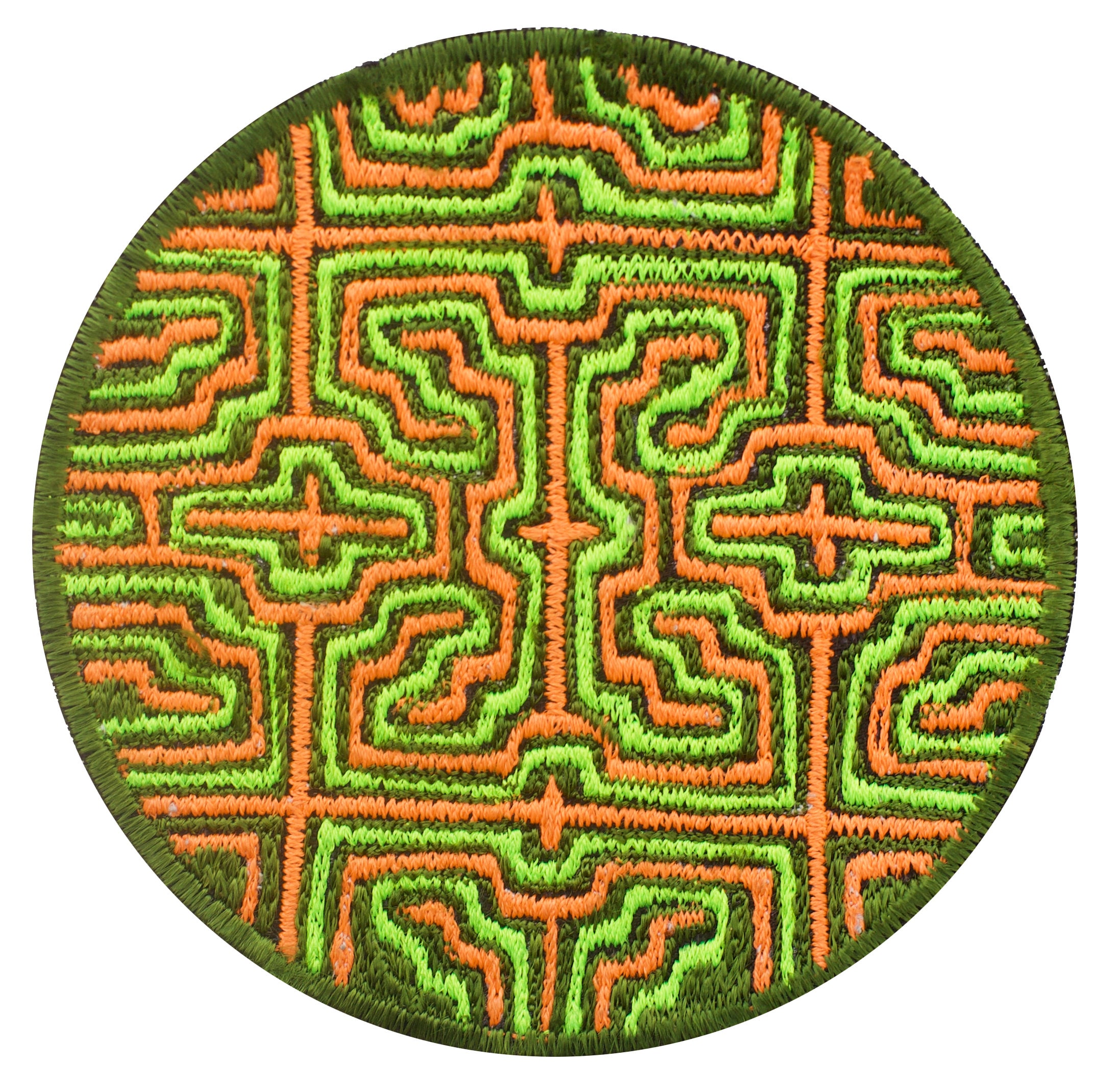 Ayahuasca patch visionary DMT indigene artwork embroidery with UV
