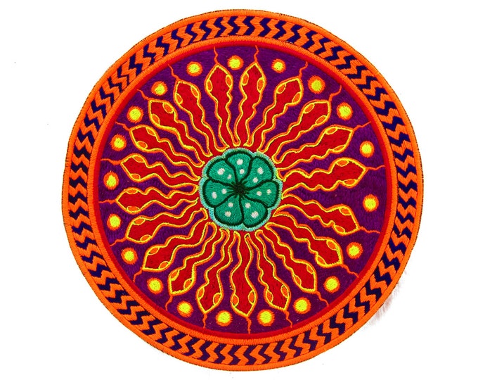 Huichol Snake Mandala Patch