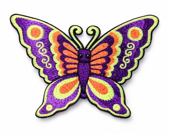 purple butterfly patch small size beautiful