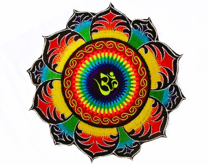 AUM Rainbow Mandala Patch