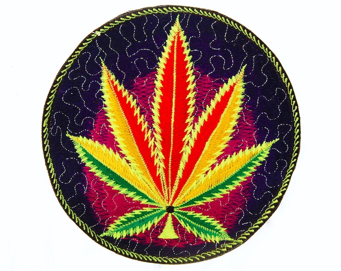 Rasta Weed Leave Patch