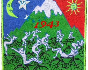 Hofmann Bicycle Day Party Patch Psychedelic Hippie Leary Albert Hofmann discovery of LSD vintage artwork