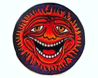 Happy Face small patch Psychedelic Goa Hippie