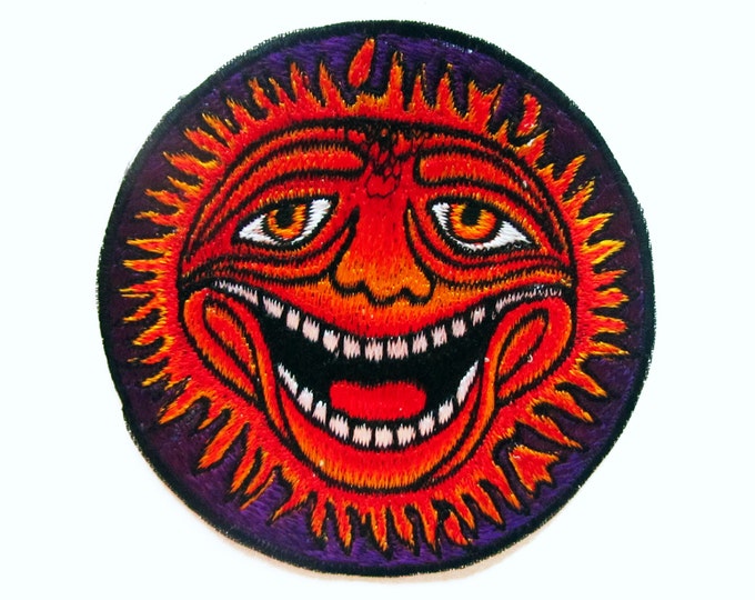 Happy Face small patch Psychedelic Goa Hippie