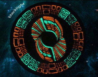 timewarp crop circle patch wormhole blacklight space time maya
