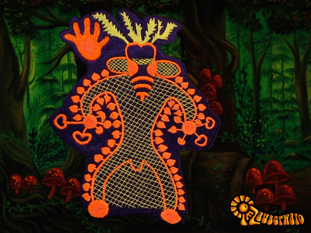 Magic Mushroom Shaman Tassili Patch Psychedelic Ancient