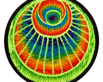 the angel crop circle patch - alien art - blacklight - protection symbol