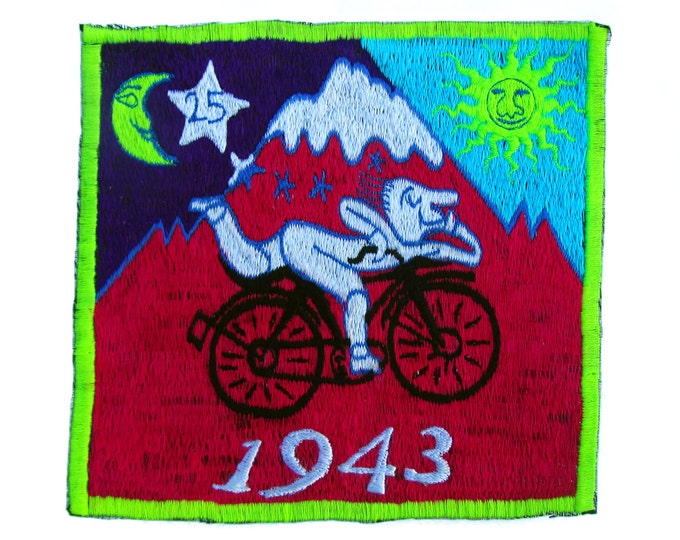 Pink Bicycle Day Albert Hofmann 1943 LSD Patch Psychedelic Trip Hippie Drug Timothy Leary Psychotherapy Divine Healing Medicine