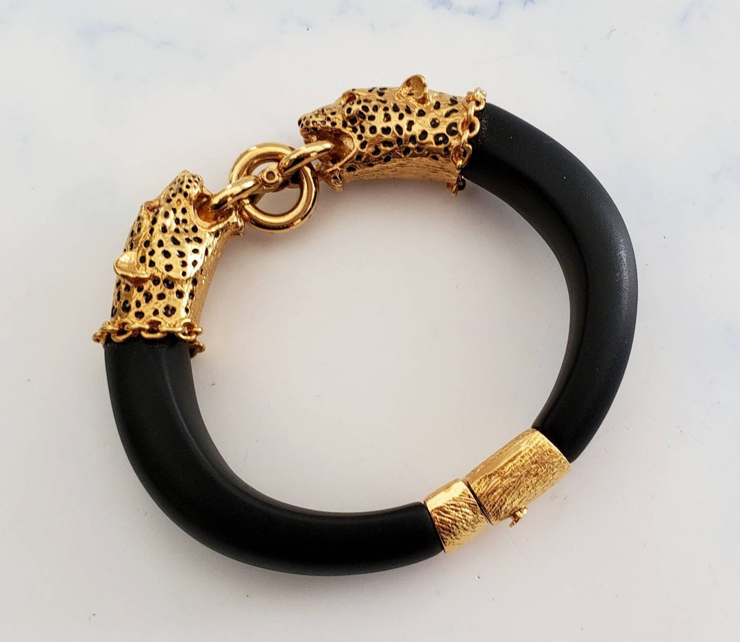 THE FRANKLIN MINT ゴールド ブラック ブレスレットウォッチ THE FRANKLIN MINT ゴールド ブラック ブレスレットウォッチ