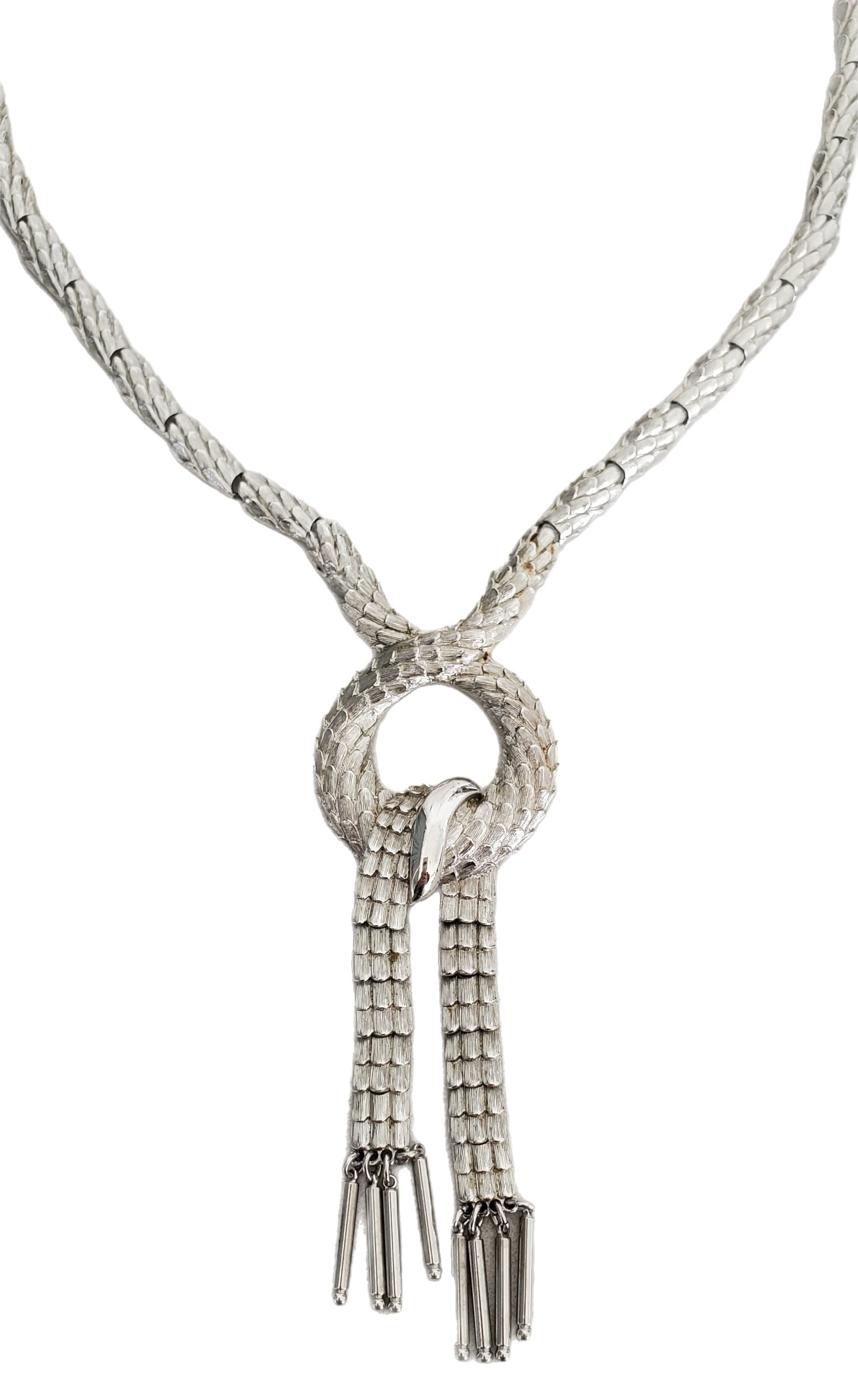 アクセサリー 70'S Italian Jewelry Loop Necklace Vintage Gold Italian Circle Link Necklace 52