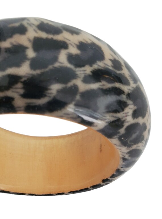 Super CHUNKY LEOPARD Animal Print Pattern Black B… - image 3