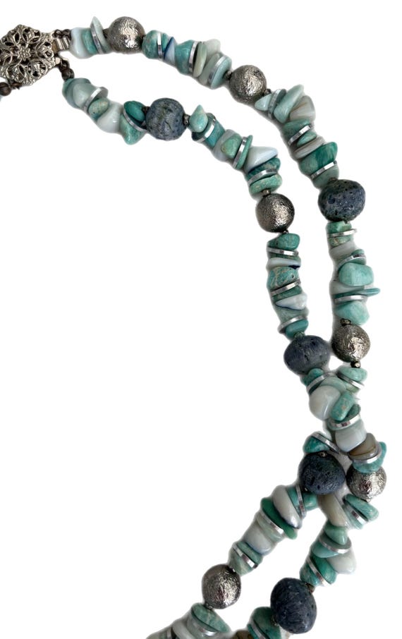 Vintage MIRIAM HASKELL Abalone Shell and Beaded S… - image 5