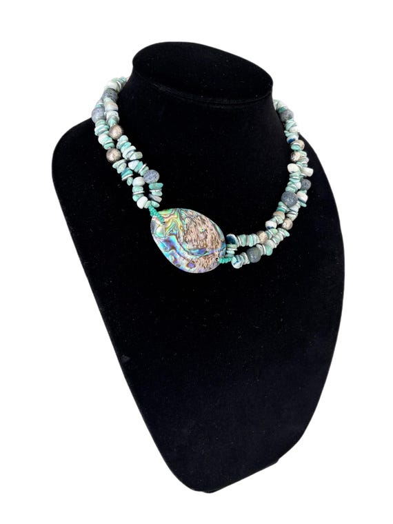 Vintage MIRIAM HASKELL Abalone Shell and Beaded S… - image 4