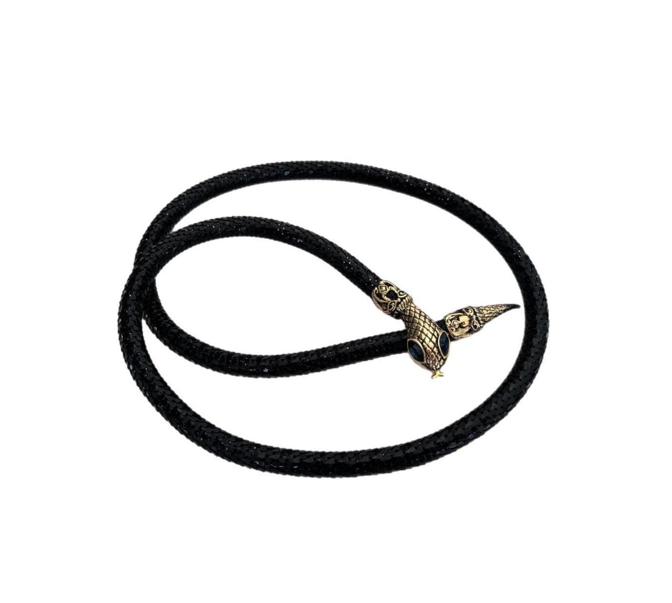Rare Vintage DL Auld Black Mesh Snake Belt / Necklace / Wrap Bracelet Rare Vintage DL Auld Black Mesh Snake Belt / | Mercari main image 3
