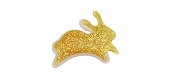 Vintage Hallmark Glitter Easter YELLOW Plastic BU… - image 1