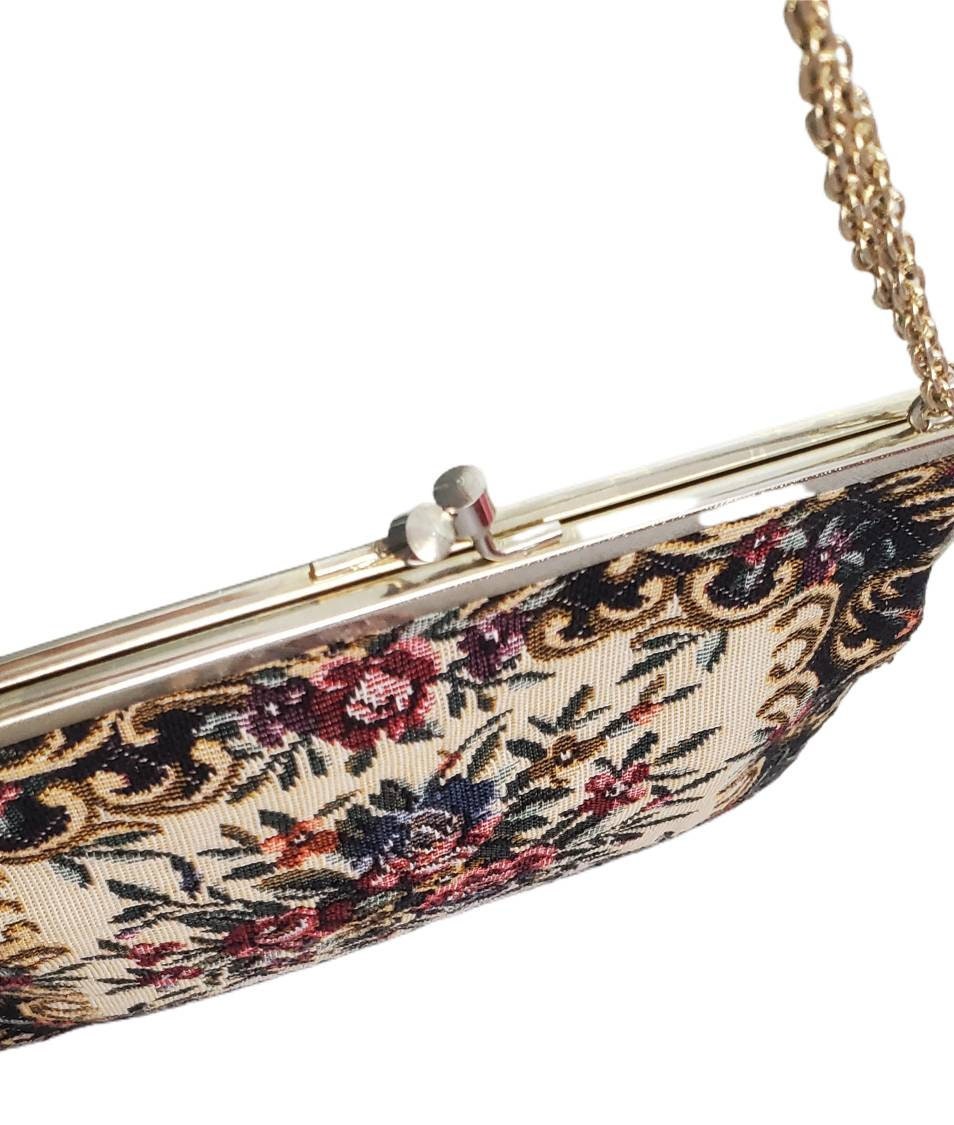 Vintage Mister Ernesto TAPESTRY Small Handbag With Chain