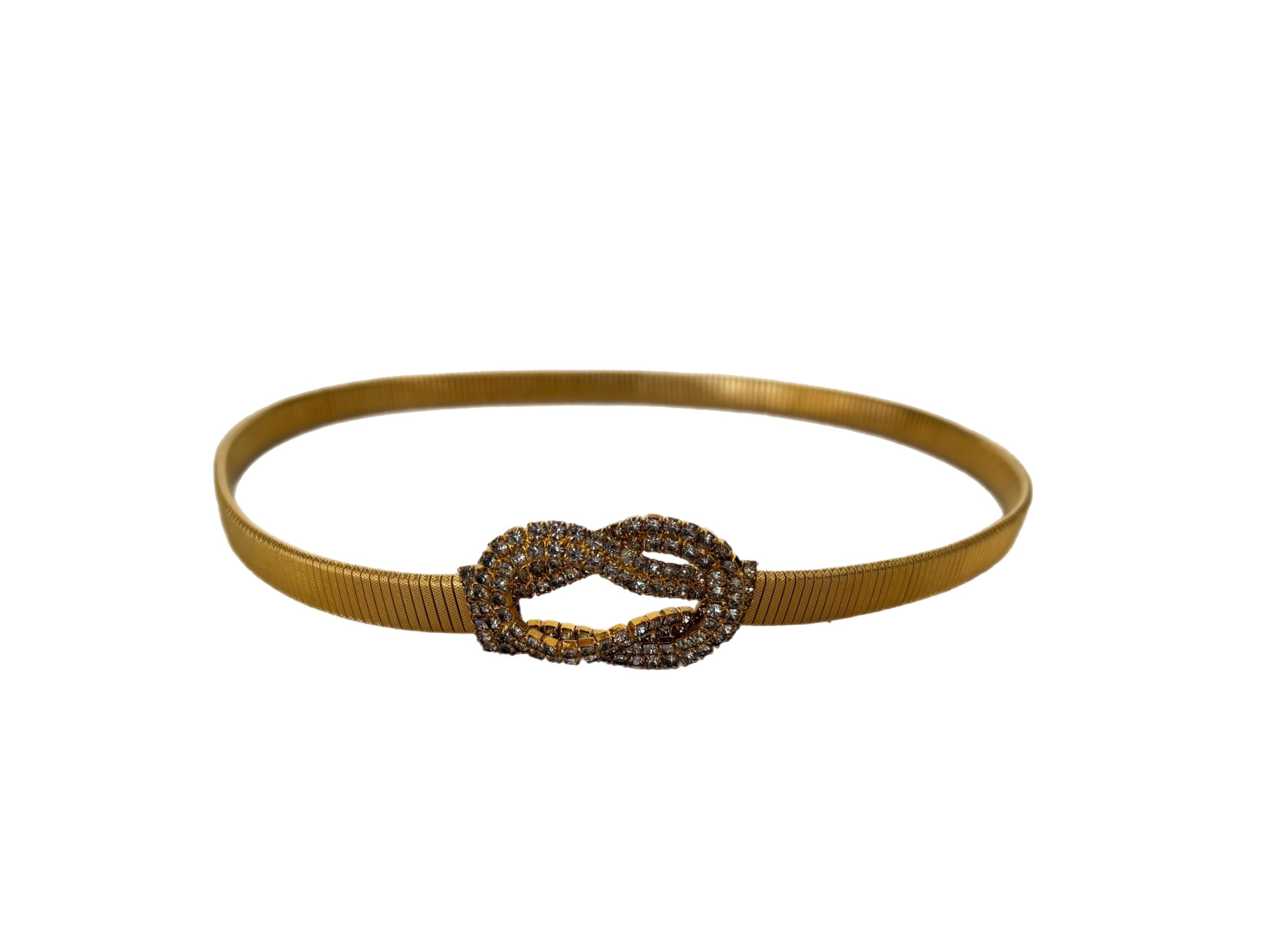 Vintage Omega Gold Woven Embellished Belt Omega Belt | eBay main image 3