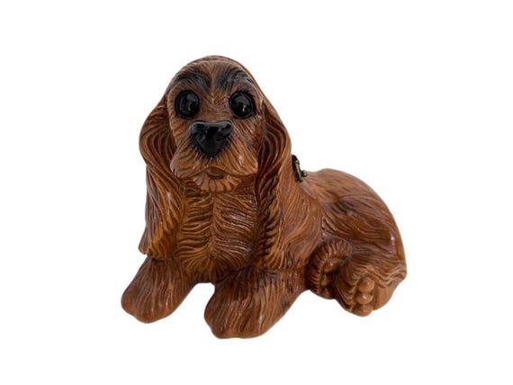 Vintage TIMMY WOODS Beverly Hills Cocker Spaniel DOG Wooden