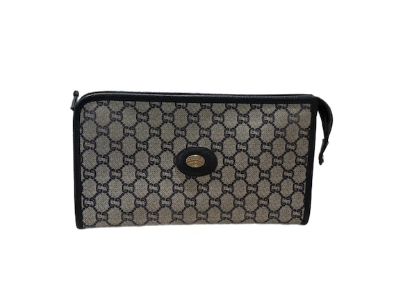 バッグ Vintage Gucci GG hardware clutch bag VINTAGE GUCCI GG Cherry Line STRIPE COSMETIC CLUTCH BAG | eBay