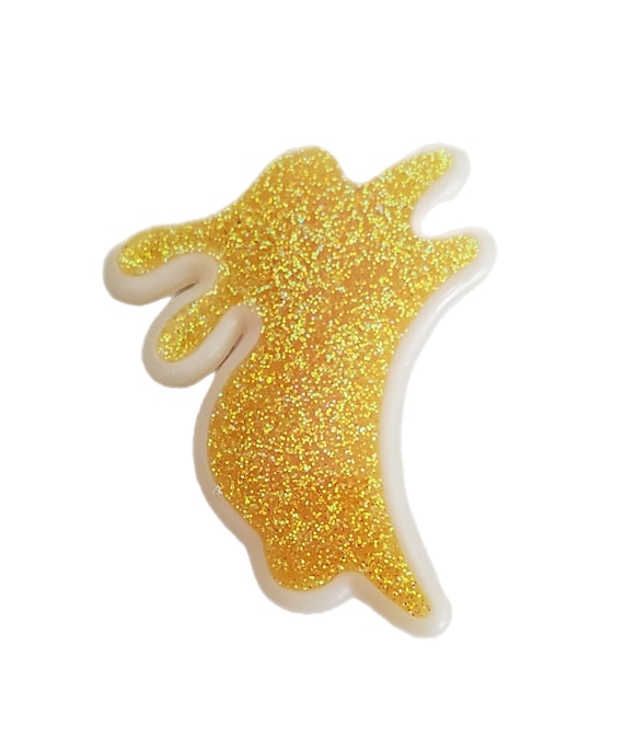 Vintage Hallmark Glitter Easter YELLOW Plastic BU… - image 2