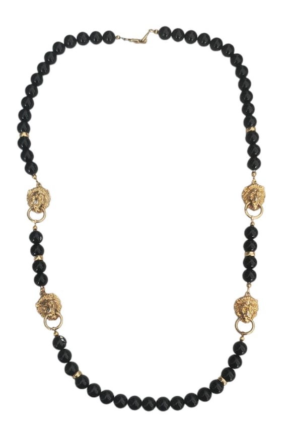 Vintage Gold Lion Head Medallion Belt (S/M)