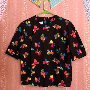 Vintage 80s Doncaster Peplum Blouse