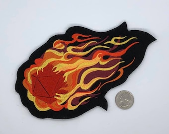 D20 Fireball Design (Machine Embroidery File)