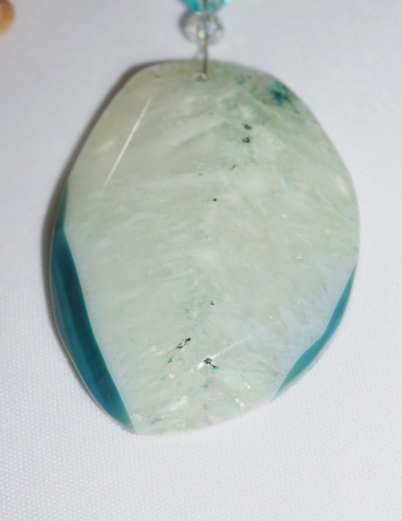 Turquoise Ceiling Fan Chain Pull Ceiling Fan Pull Large Turquoise Agate Blue Agate Fan Pull
