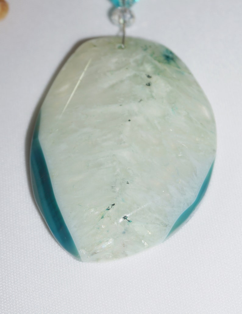 Turquoise Ceiling Fan Chain Pull Ceiling Fan Pull Large Turquoise Agate Blue Agate Fan Pull