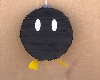 Bob omb Mario birthday party piñata - bomb pinata