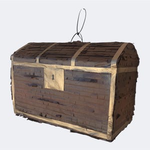 Treasure Chest Piñata - pirate mermaid birthday pinata