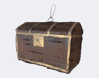 Treasure Chest Piñata - pirate mermaid birthday pinata