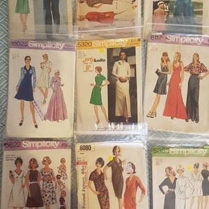 1950s 1960s Vintage SIMPLICITY sewing dress patterns collectable hobby DRESSES 