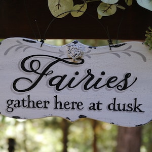 Fairy Garden SIGN-Personalized Garden Sign-Flower Garden Sign-Rustic Garden Sign-Custom Garden Sign-Vintage Garden Sign-Vintage Garden Decor