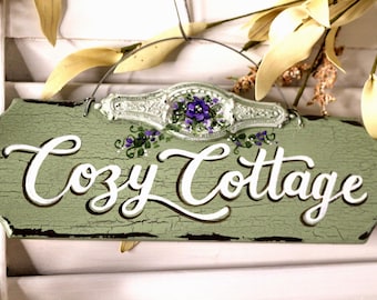 Cottage Sign / Rustic Cottage Decor / French Country Decor / Country ...
