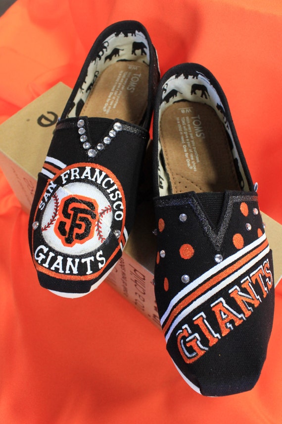 Items similar to Custom Made Hand Painted San Francisco Giants Tom's ...