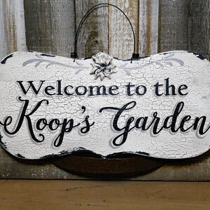 Garden SIGN-Personalized Garden Sign-Flower Garden Sign-Rustic Garden Sign-Custom Garden Sign-Vintage Garden Sign-Vintage Garden Decor