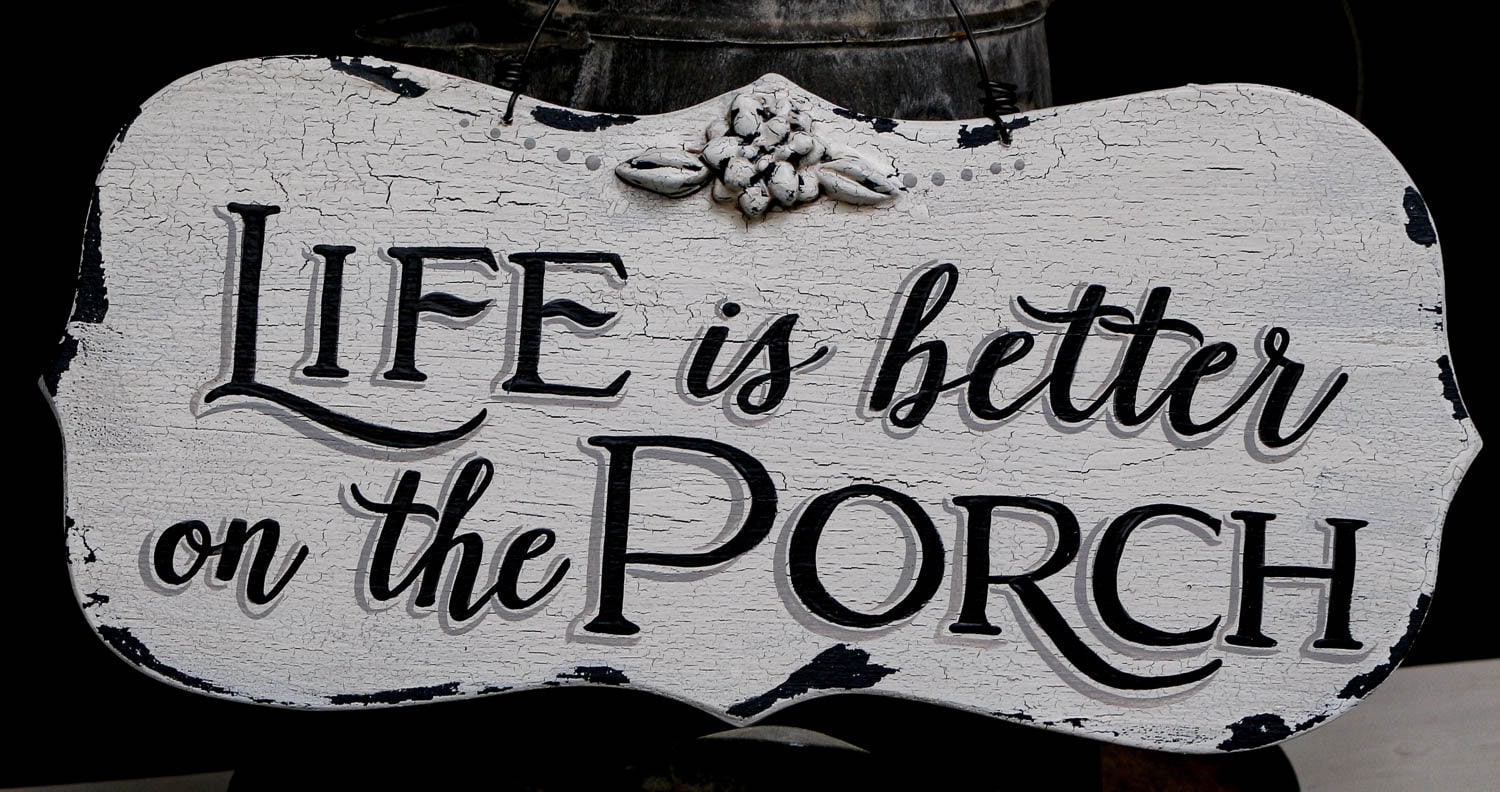 Rustic 'life is Better on the Porch' Sign - Farmhouse Decor - Etsy