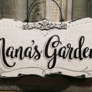 Garden SIGN-Personalized Garden Sign-Flower Garden Sign-Rustic Garden Sign-Custom Garden Sign-Vintage Garden Sign-Vintage Garden Decor