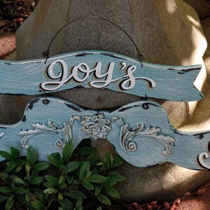 Personalized Secret Garden Sign: Hand Painted Rustic Decor