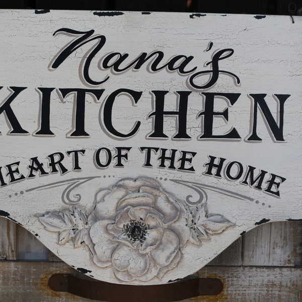 Nana's Kitchen Sign-Nana's Kitchen Wood Sign-Country Kitchen Sign-Country Kitchen Wood Sign-Custom Kitchen Sign-Rustic Wood Kitchen Sign