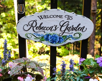 Secret Garden SIGN-Personalized Secret Garden Sign--Flower Garden Sign-Rustic Garden Sign-Custom Garden Sign-Vintage Garden Sign-Garden Sign