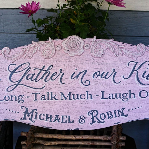 Shabby Chic Signcountry Wood Signfarmhouse Decorvintage Etsy